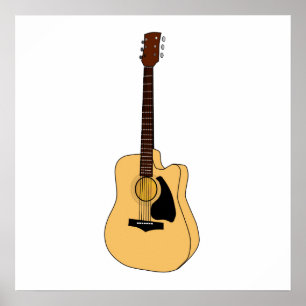 Affiches Guitare acoustique