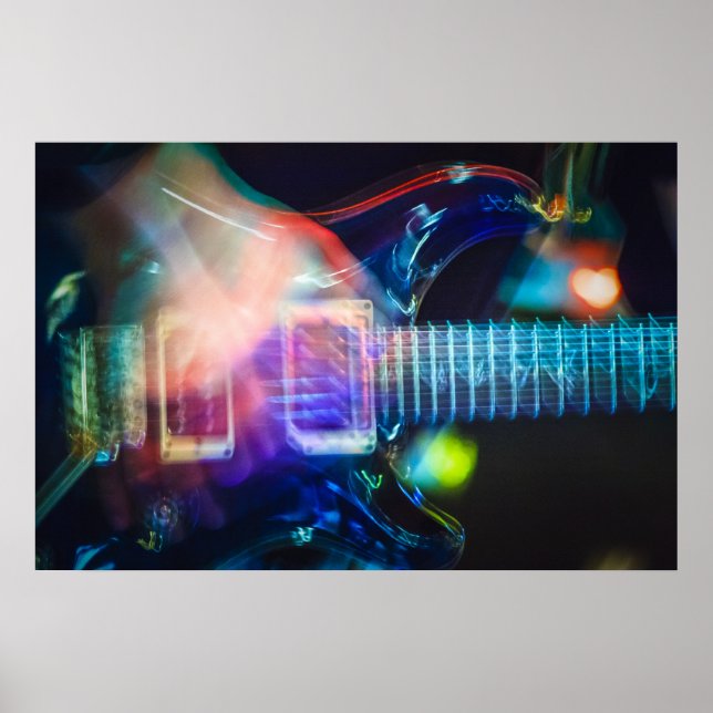 Affiches Guitare électrique à lame (Devant)