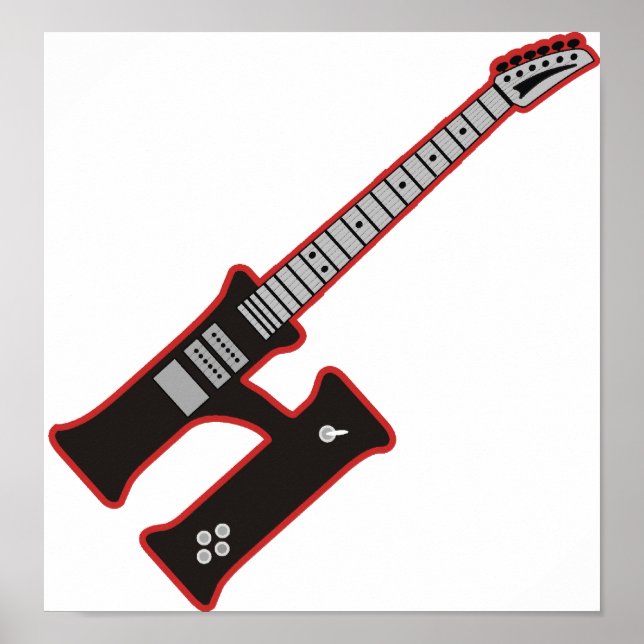 Affiches Guitare H (Devant)