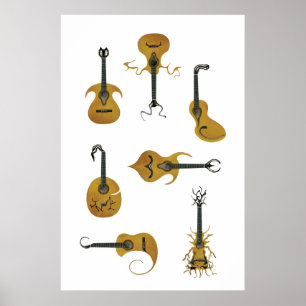 Affiches Guitares acoustiques