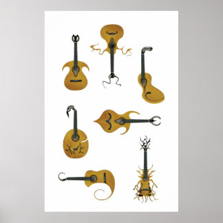 Affiches Guitares acoustiques