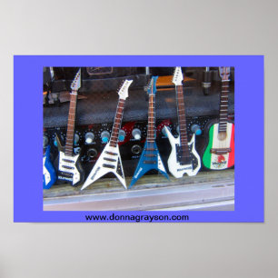Affiches Guitares hollywoodiennes