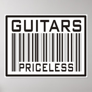 Affiches Guitares sans prix
