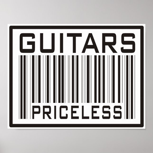 Affiches Guitares sans prix (Devant)