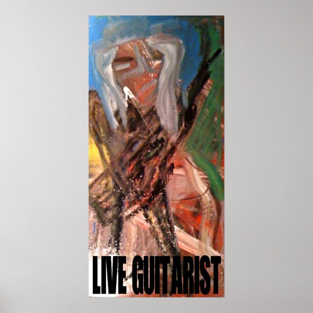 AFFICHES GUITARISTE EN DIRECT (Devant)