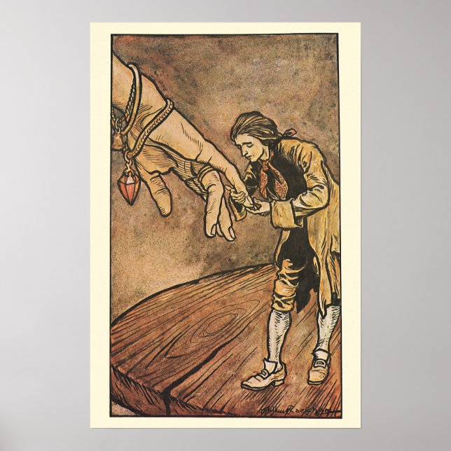 Affiches Gulliver's Travels vintage par Arthur Rackham (Devant)