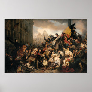 Affiches Gustaf Wappers Episode de la révolution belge