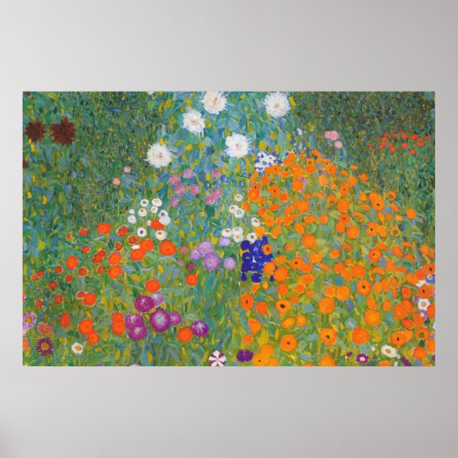 Affiches Gustav Klimt // Bauerngarten // Jardin Agricole (Devant)