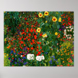 Affiches Gustav Klimt - Farm Garden with Sunflowers<br><div class="desc">Fine art painting by Gustav Klimt,  Farm Garden with Sunflowers</div>