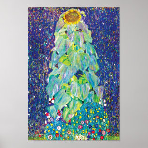 Affiches Gustav Klimt - Le Tournesol Peinture d'art fin