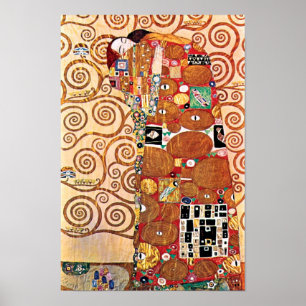 Affiches Gustav Klimt - L'Embrace - Peinture d'Art