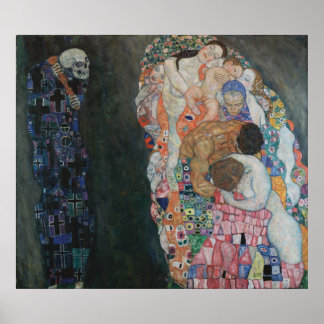 Affiches Gustav Klimt - Mort et vie, 1910