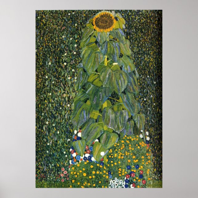 Affiches Gustav Klimt 'The Sunflower' (Devant)