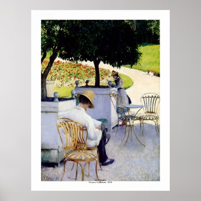 Affiches Gustave Caillebotte (Devant)