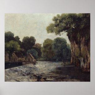 Affiches Gustave Courbet - Le Weir au Mill