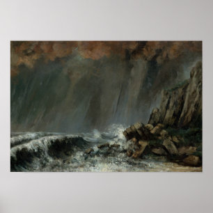 Affiches Gustave Courbet - Marine : le pourtour