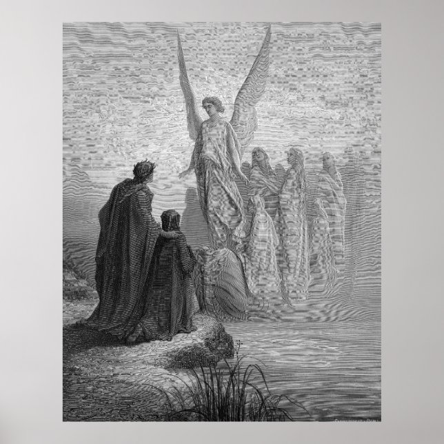 Affiches Gustave Dore Engraving Dante Purgatory Illustratio (Devant)