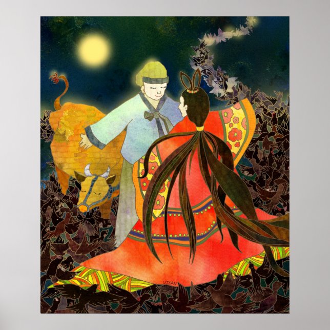 Affiches Gyeonwu & Jiknyeo : L'histoire de Chilseok en Coré (Devant)