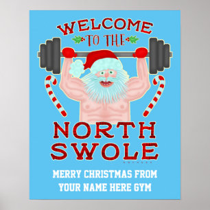 Affiches Gymnase fait sur commande drôle de Swole le père
