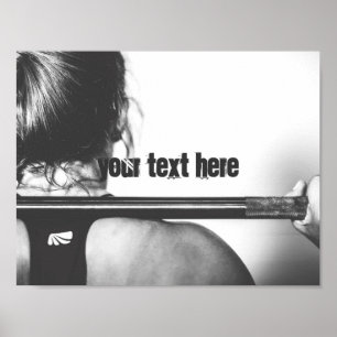 Affiches Gymnase personnalisable texte motivation