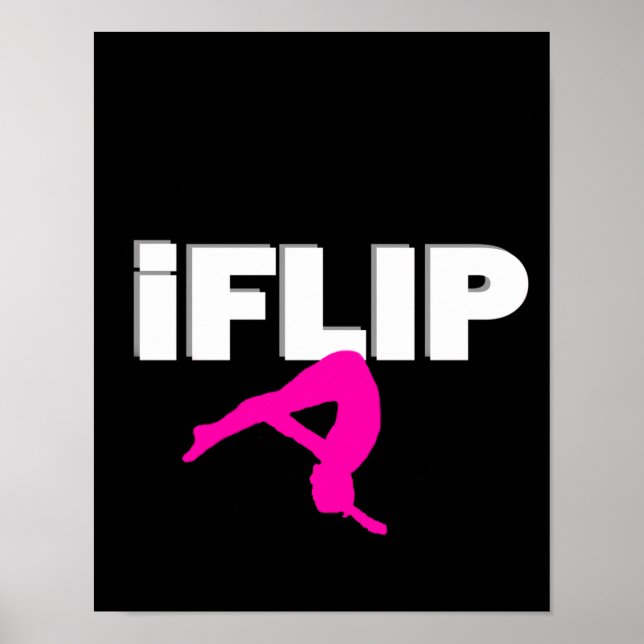 Affiches Gymnaste en rugissement (Devant)