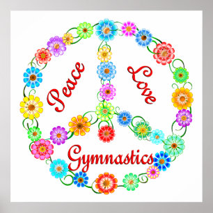 Affiches Gymnastique d'amour de paix