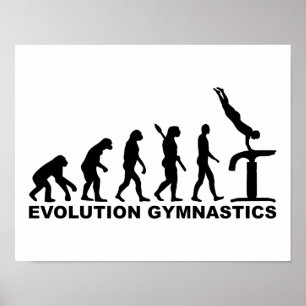 Affiches Gymnastique de l'évolution