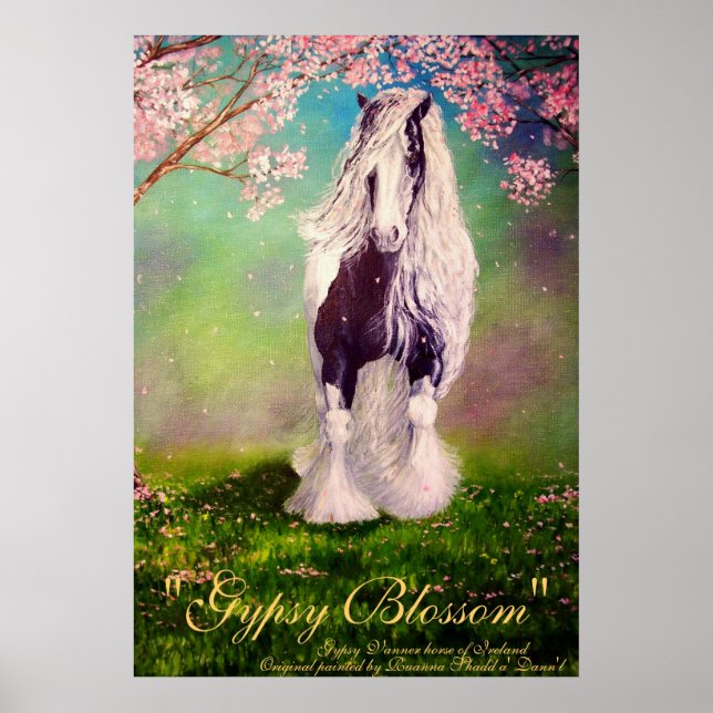 Affiches "Gypsy Blassom" Irlandais Vanner Stallion pinto ch (Devant)
