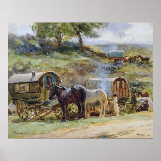 Affiches Gypsy Encampment, Appleby, 1919 (Devant)