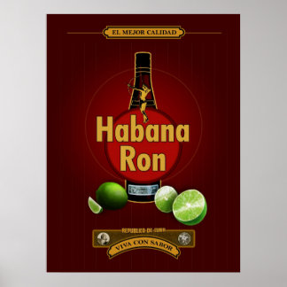 Affiches Habana Ron