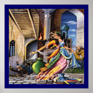 Affiches Hafiz Sun Kissing Earth Love Citation