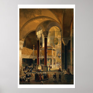 Affiches Haghia Sophia, plat 8 : la galerie et le b