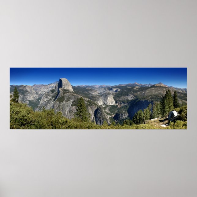Affiches Half Dome Nevada Falls Vernal Falls (II) (Devant)