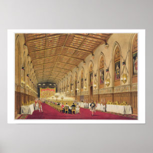 Affiches Hall de St George, château de Windsor, 1838