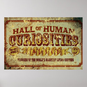 Affiches Hall des curiosités humaines
