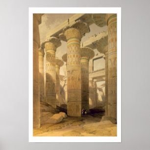 Affiches Hall of Columns, Karnak, from "Egypt and Nubia", V