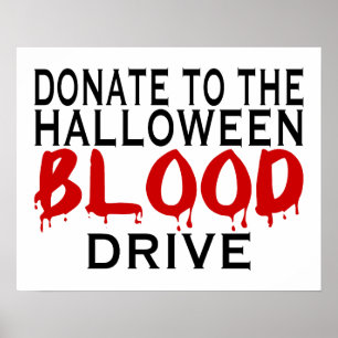 Affiches Halloween Blood Drive