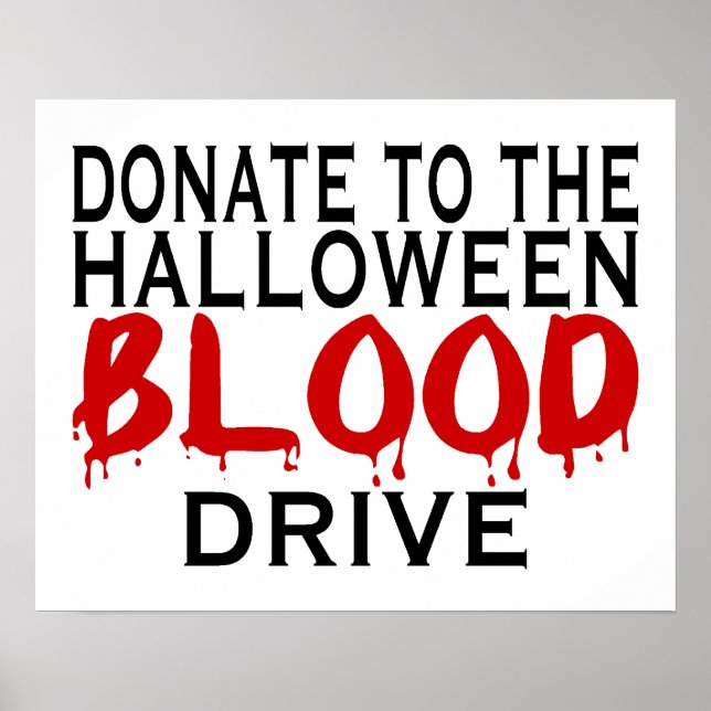 Affiches Halloween Blood Drive (Devant)