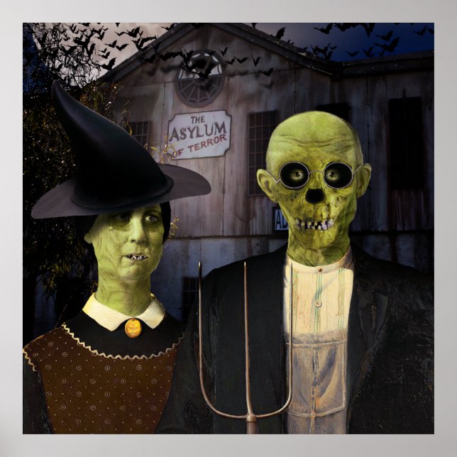 Affiches Halloween gothique américain (Devant)