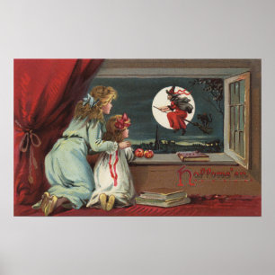 Affiches Halloween GreetingWitch from the Window