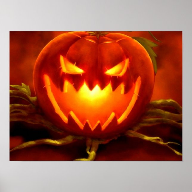 Affiches Halloween Jack-o'-lantern (Devant)