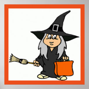 AFFICHES HALLOWEEN WITCH