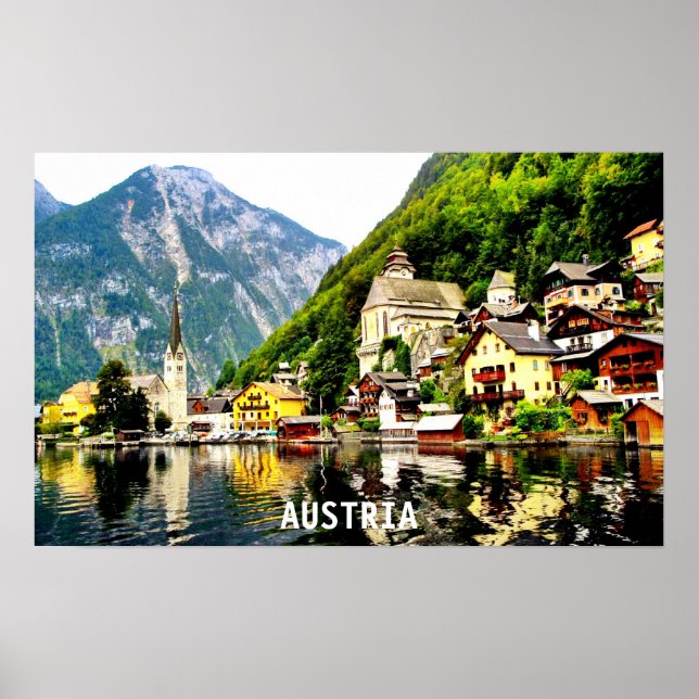 AFFICHES HALLSTATT, AUTRICHE (Devant)