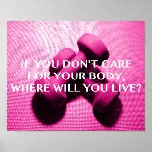 Affiches Haltères d'haltérophilie de citation de motivation