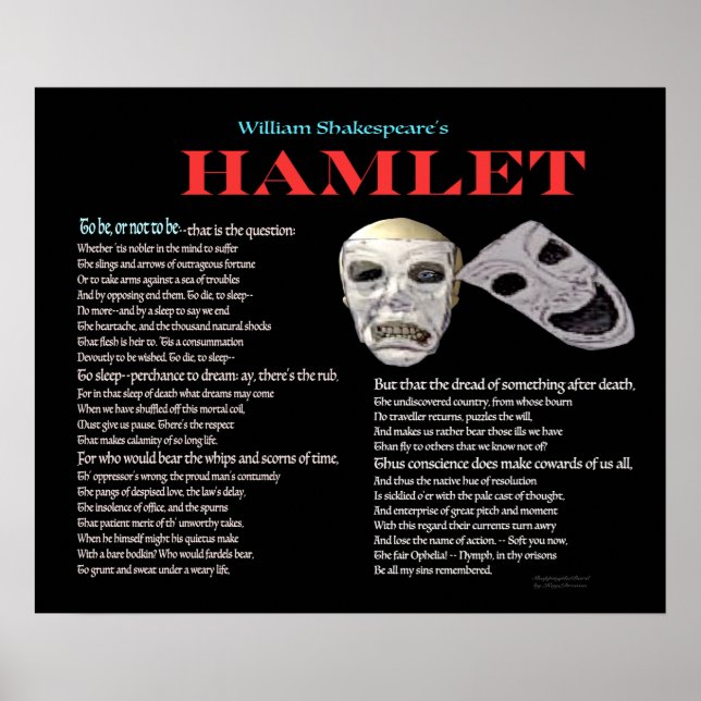 Affiches Hamlet Être ou ne pas être (Devant)