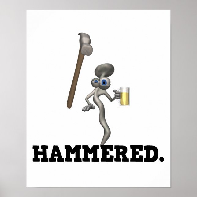 Affiches Hammered (Devant)
