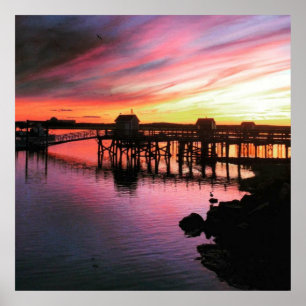 Affiches Hampton Beach Sunset