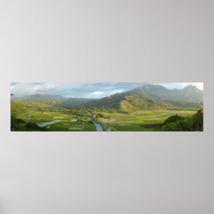 Affiches Hanalei Valley Panorama