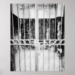 Affiches Hanoi Vietnam, Détail de la cellule de la prison d