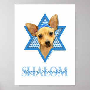 Affiches Hanoukka Star of David - Chihuahua